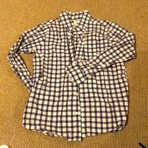 Lands End Kids boys plaid shirt size large 14–16
